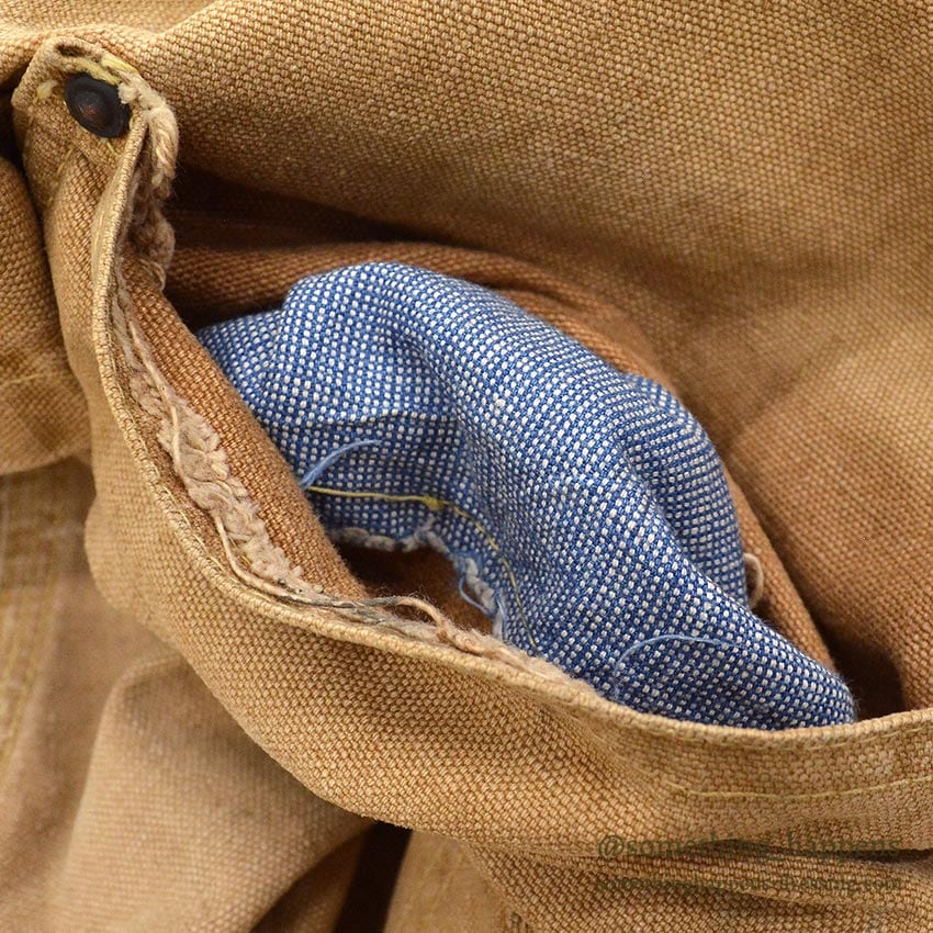 1940's~ CARHARTT DUCK DOUBLE KNEE OVERALL UNLINED / PAINT SPLATTER VIBE ... W36/L27