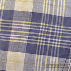 1960's INDIA MADRAS 5 POCKETS COTTON PANTS / TAPERED LEG ... W35/L29