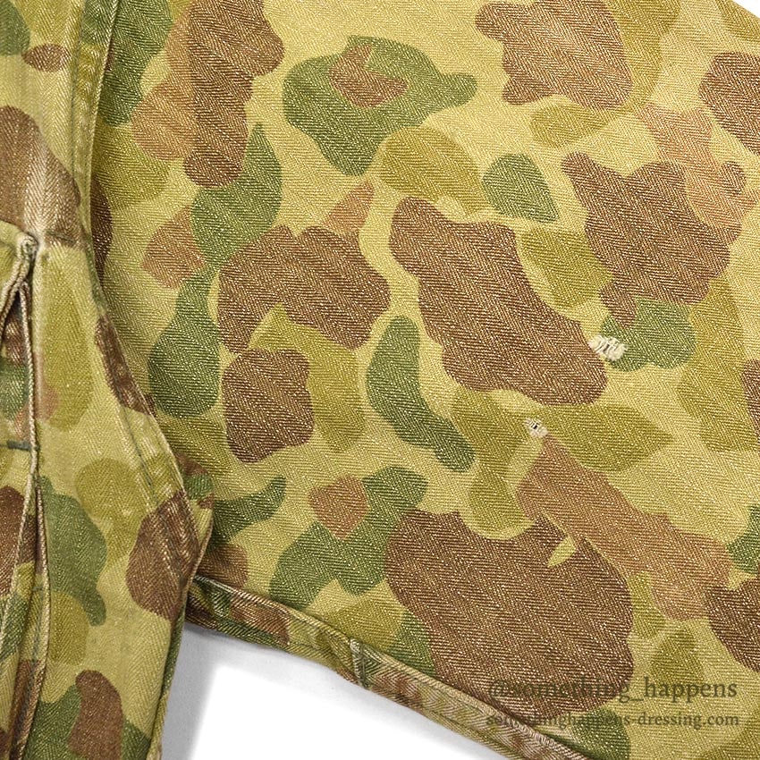 1940's USARMY WW2 FROG SKIN CAMO HBT JACKET / MODIFIED... 36R