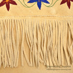 1920's~ NATIVE AMERICAN EMBROIDERY FRINGE ELK LEATHER JACKET / Extremely Rare ...