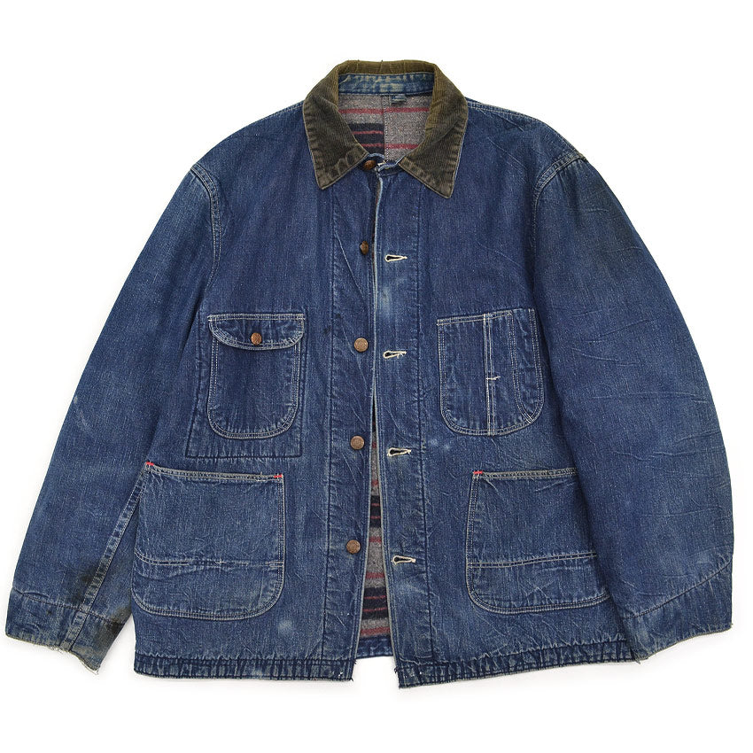 1960's NATIONAL MASTER DENIM COVERALL / BLANKET LINED...