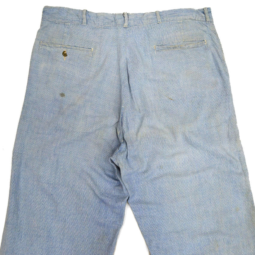 〜40's Auto Brand ピンチェック ワークパンツ レア!! 実寸 W35×L29