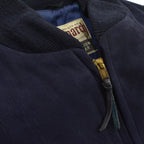 50's 'Monarch' Blue Nubuck Leather Jacket...