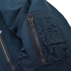 90's Deadstock Alpha MA-1 Flight Jacket Navy ... SMALL
