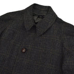 50's Deadstock PENNEYS Black Plaid Wool Coat...