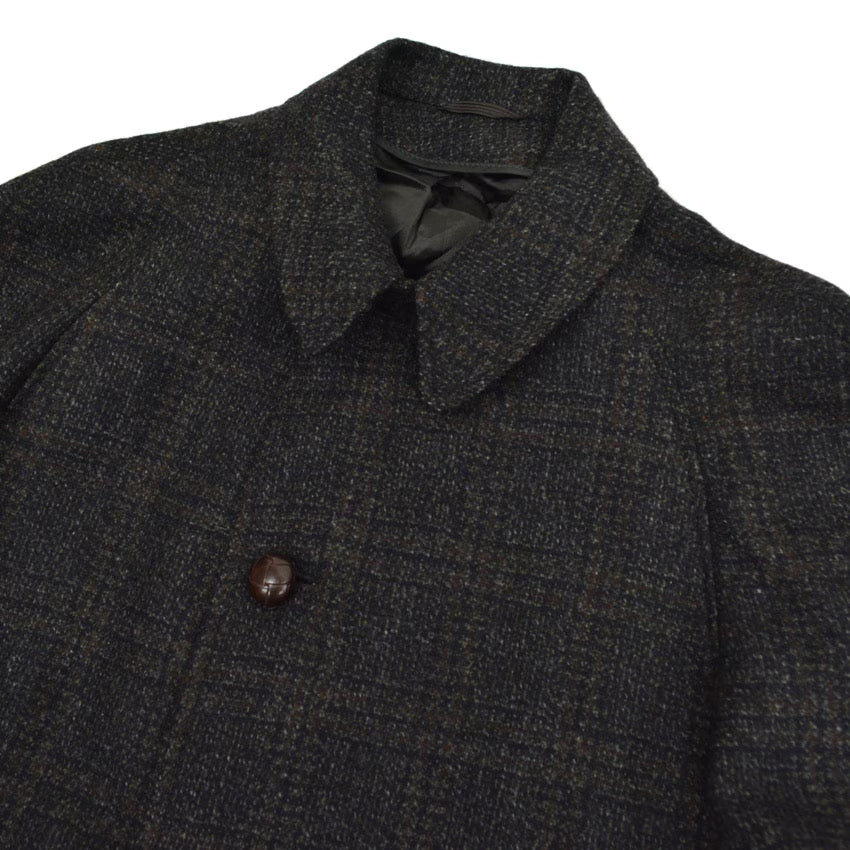 50's Deadstock PENNEYS Black Plaid Wool Coat...