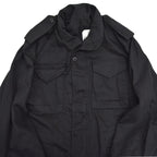 90's Deadstock ALPHA M-65 Black ALL COTTON ... SR