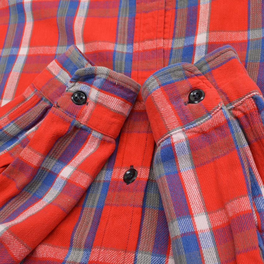 ~60's PILGRIM Flannel Shirt with Gusset... L