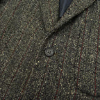 1950s University Town Salt and Pepper Wool Tailored Jacket...