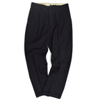 40's~ Black wool work trousers...W32×L32