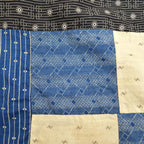 Circa 1880's~1920's Indigo Black Antique Quilt Top... 214cm×190cm