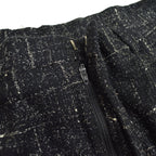 70's COTLER Fleck Pattern Black Wool Slacks...