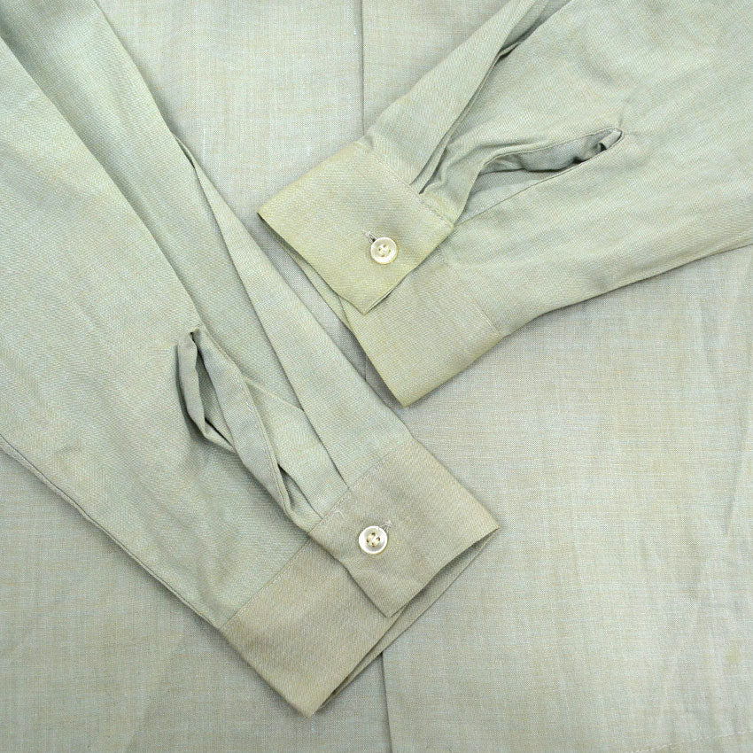 60's Van Cort Rayon Shirt, Mint Green... Size M, One Wash