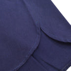 40's~ Cotton Half Zip Pull Over Shirts with Chinstrap...
