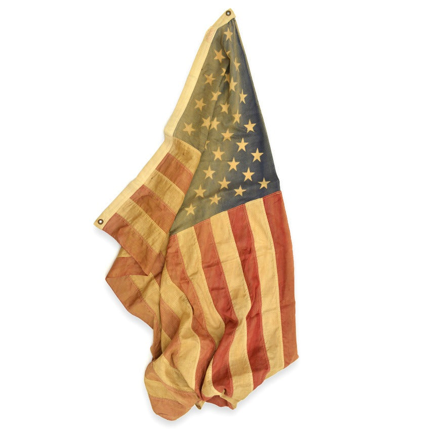 Vintage 50 Star American Flag All Cotton with Print Stars ... 86cm×147cm