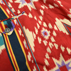 ~70's Steve Petix 'Native Pattern' Cotton Slacks...