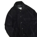 90's K-BRAND BLACK PLAIN CORDUROY JACKET...XL