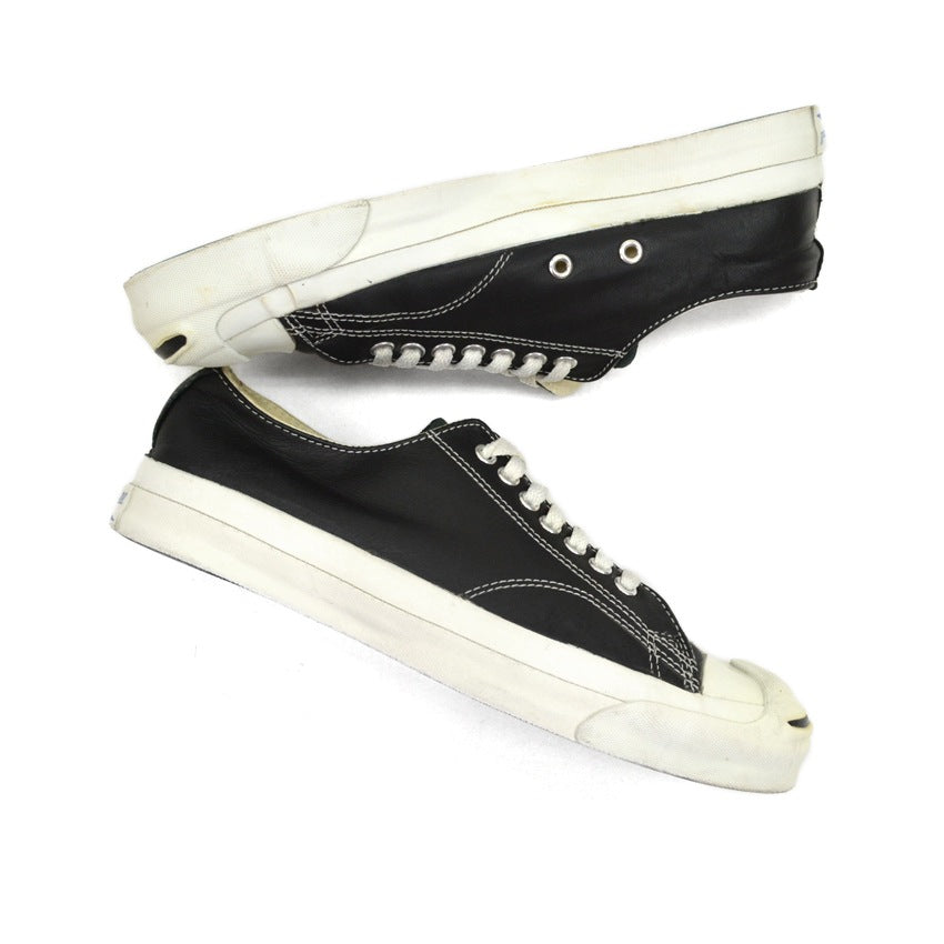 90's CONVERSE ジャックパーセル レザー ブラック 箱付き ... 8