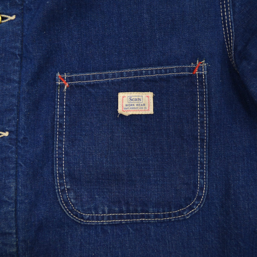 60's Sears Denim Chore Jacket with Blanket...
