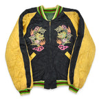 1940s- JAPAN SOUVENIR JACKET (Sukajan) with double-sided patch pockets and TOYO zipper...