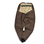 60's~ SEARS ROEBUCK Ted Williams Dark Brown Quilting Pants...