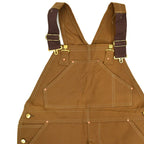 1970's DEADSTOCK CARHARTT BROWN DUCK DOUBLE KNEE OVERALL... W36 L28
