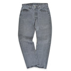 1980's Levi's 501 FADED BLACK DENIM PANTS... W32 L32