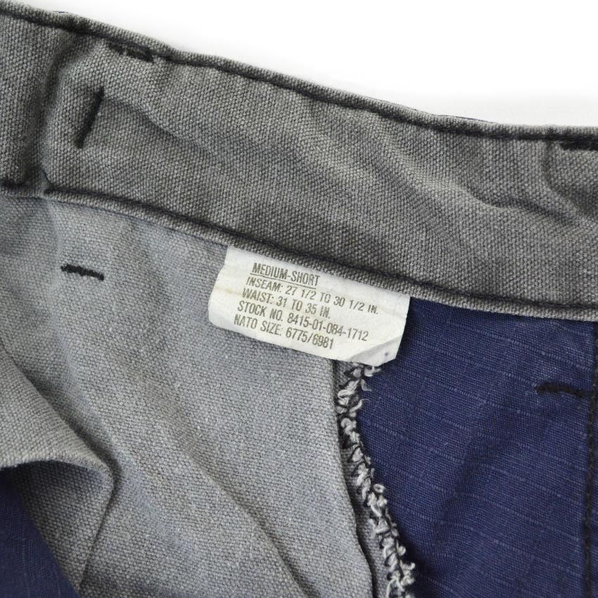 1980's CAMO Distributors Jungle Fatigue Pants Navy... MS