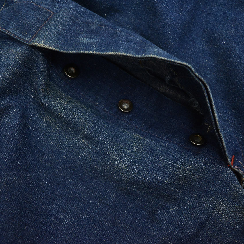 1940's~ PAYDAY JC PENNEY CO DENIM OVERALL DARK... W39