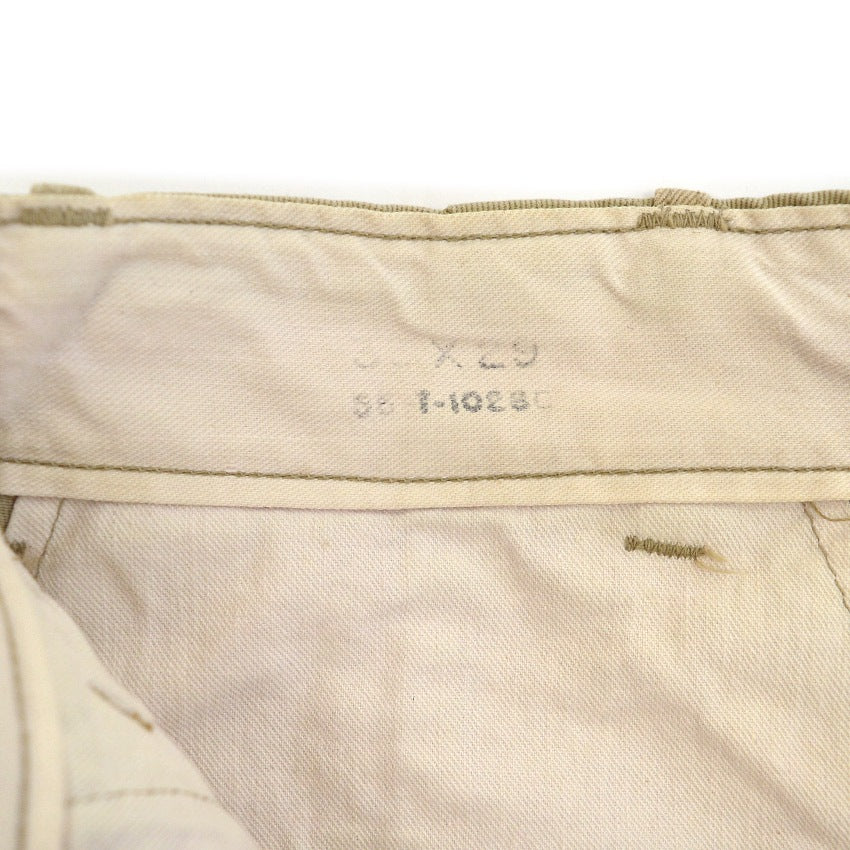 1940's~ USARMY 1945 TROUSERS COTTON KAHKI CHINO... W31 L29