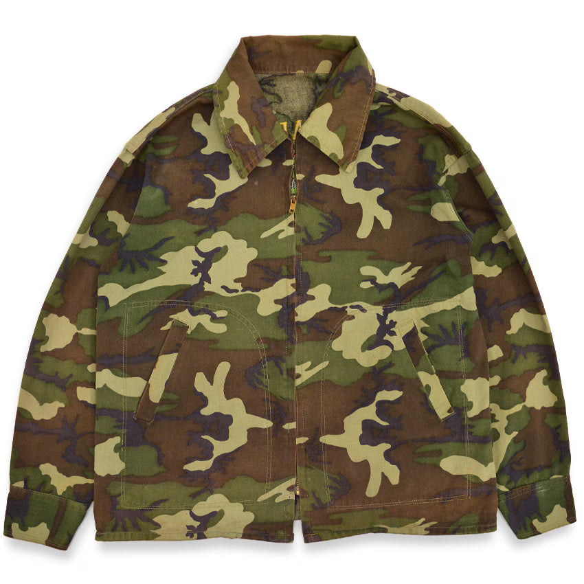 ~1970's USMC VIETNAM WAR SKULL EMBROIDERY TOUR JACKET...