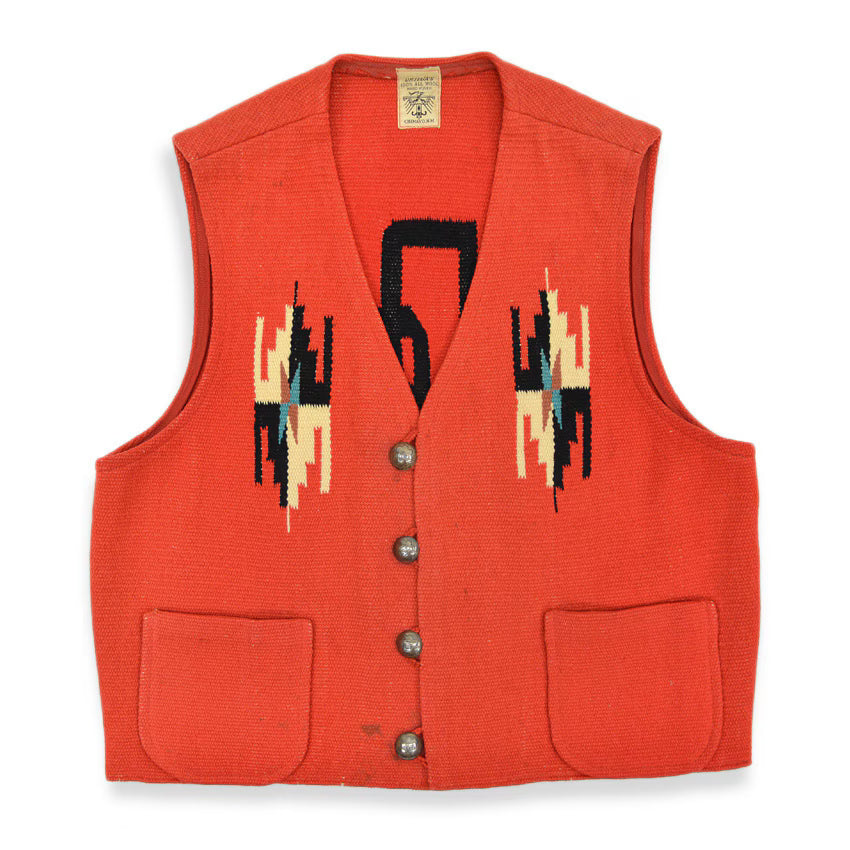 〜1960's ORTEGA'S HAND WOVEN CHIMAYO VEST ...