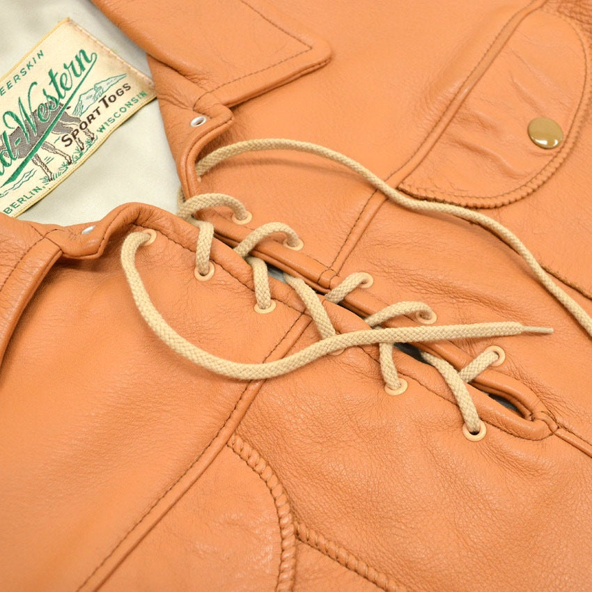 ~1960's MIDWESTERN SPORT TOGS DEERSKIN LEATHER SHIRT... 38