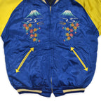 ~1950s JAPAN SOUVENIR JACKET (Sukajan) - Eagle & Tiger design, Cherry zipper...