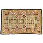 c.1920's J.B.MOORE CRYSTAL LATTICE NAVAJO RUG ... 214cm×125cm