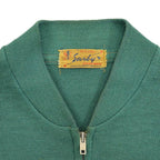1950's SARBY SPORTSWEAR WOOL KNIT ZIP UP CARDIGAN ...