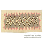 c.1930's NAVAJO RUG STEPPED DIAMONDS PATTERN... 194cm×103cm