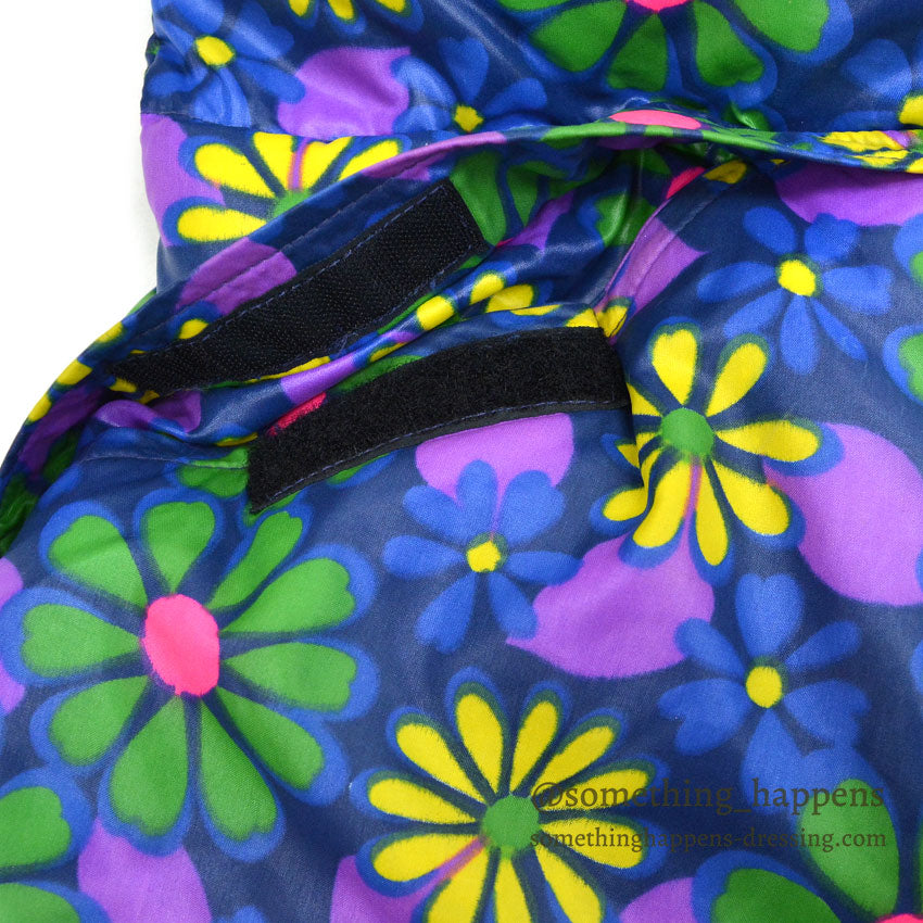 1970's GERRY HIPPIE FLOWER PATTERN ALL OVER PRINT DOWN JACKET...