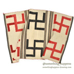 c.1920's NAVAJO RUG WHIRLING LOGS SWASTIKA... 135cm/91cm