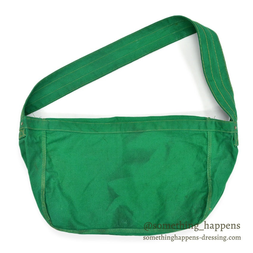 1960's THE DAILY GAZETTE STERLING-ROCK FALLS NEWS PAPER BAG GREEN...