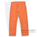 DEADSTOCK Levi's 501 ORANGE DENIM PANTS Made in USA... W33/L30