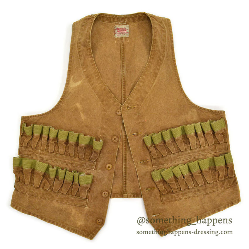 1930's DUXBAK BROWN DUCK HUNTING VEST...