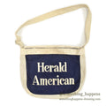 1960's~ Herald American NEWS PAPER BAG... SMALL