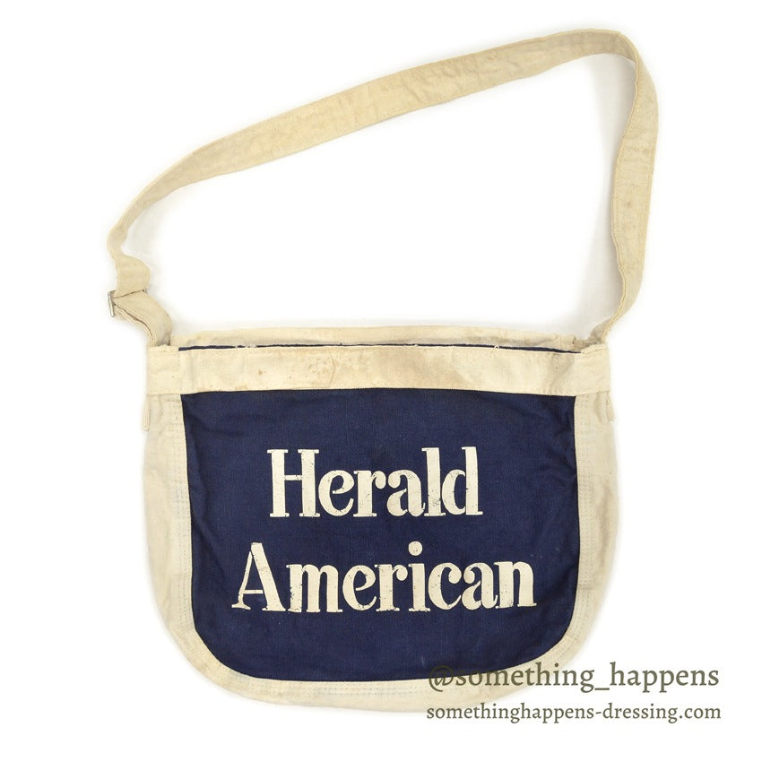 1960's~ Herald American NEWS PAPER BAG... SMALL