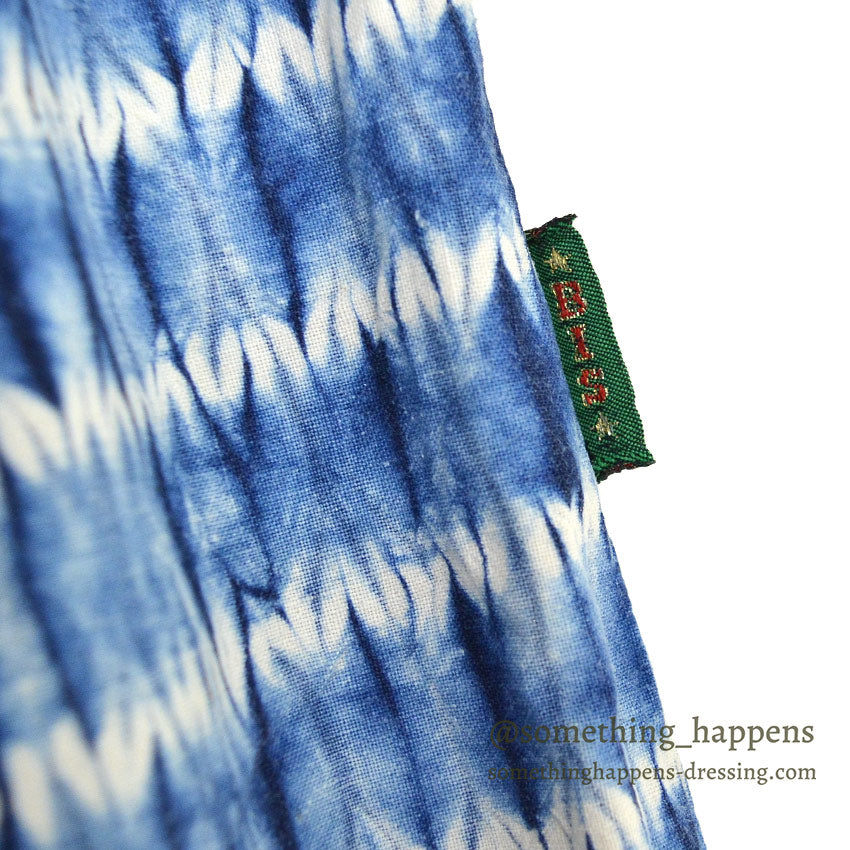 1980s BIS BIS Indigo Tie-Dye Cotton Easy Pants... Size S
