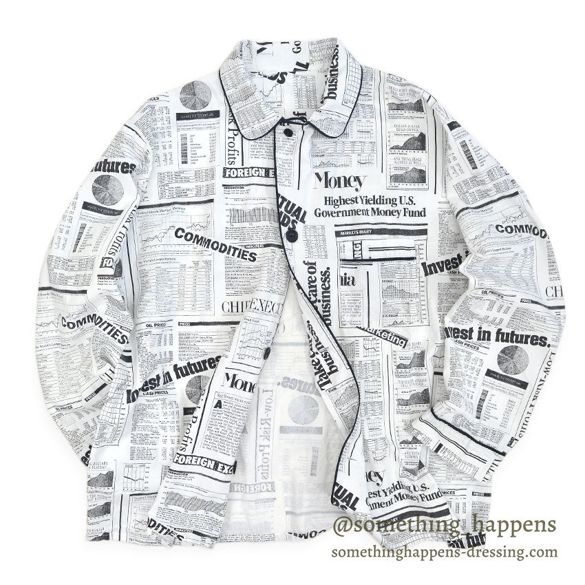 1980's WALL STREET INVESTMENT PAJAMA SHIRT & PANTS ...