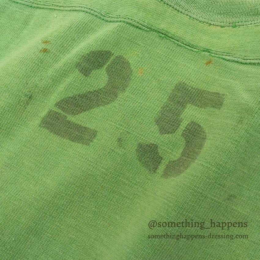1960's CHAMPION FOOTBALL SHIRT GREEN STENCIL... 46