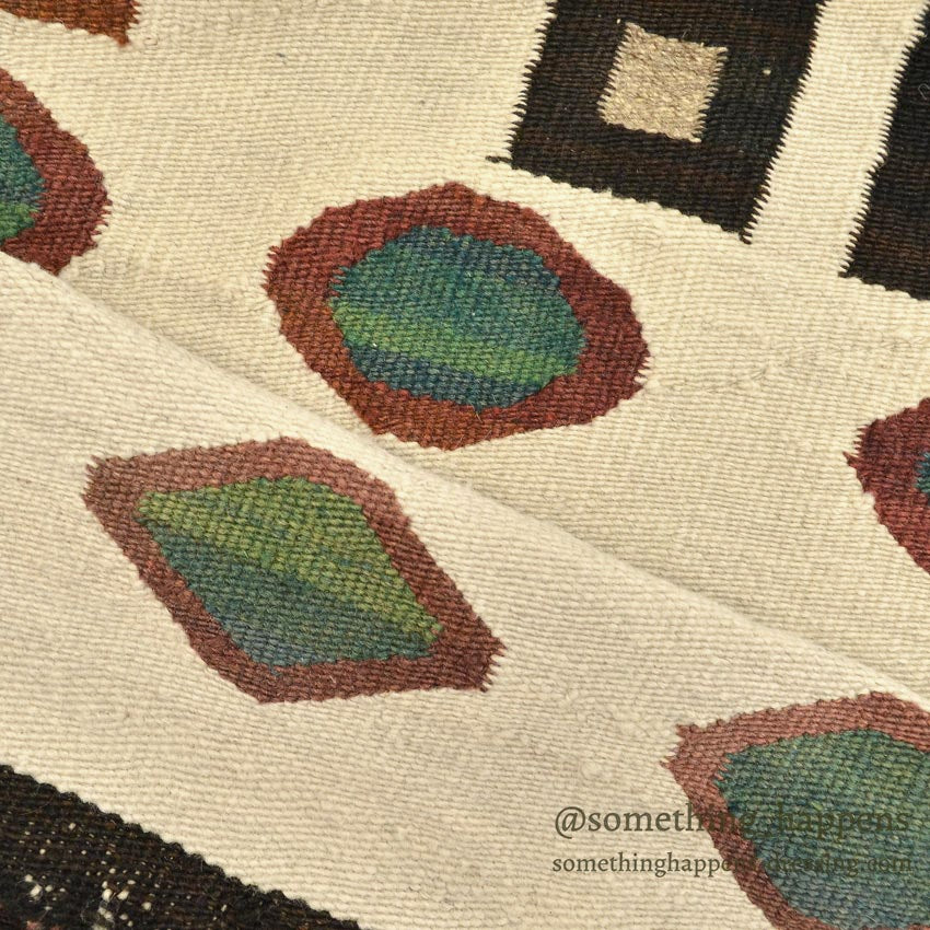 c.1940's NAVAJO RUG DIAMONDS PATTERN... 136cm/69cm