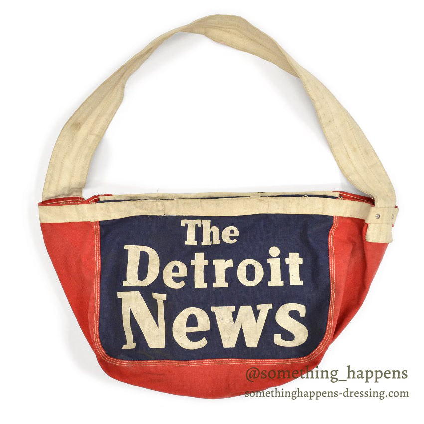 ~1960's The Detroit News NEWS PAPER BAG...