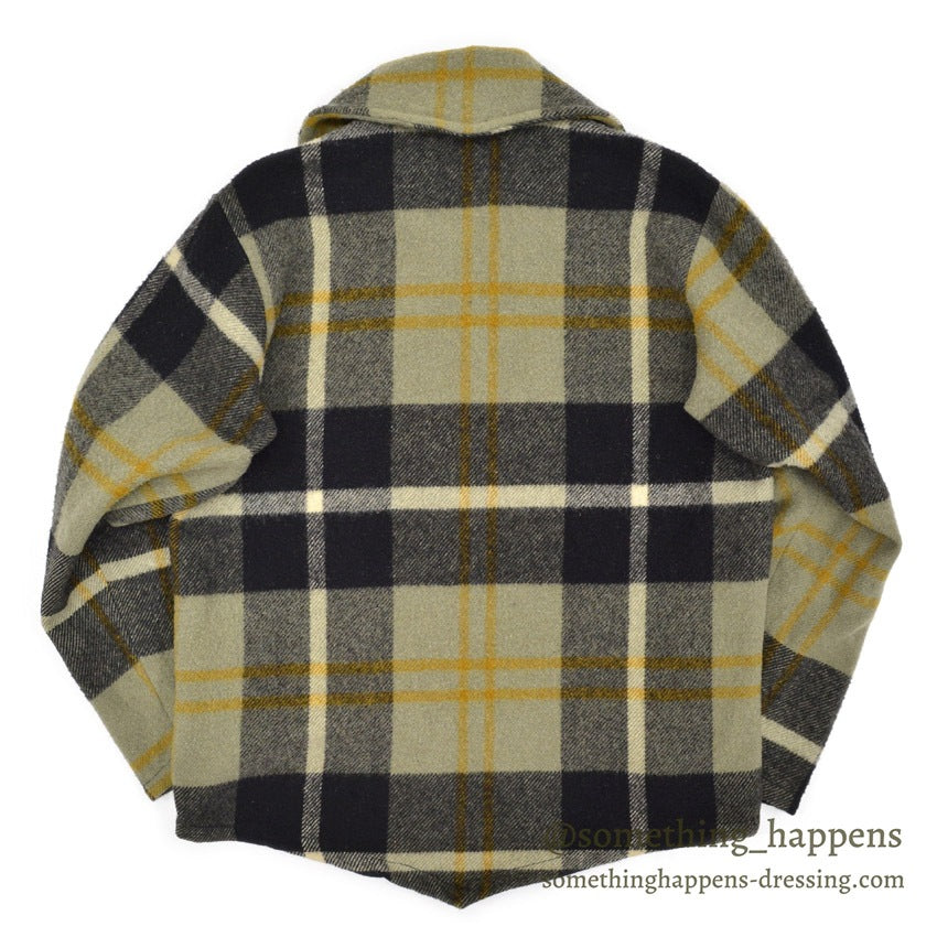 1950's~ WOOLRICH WOOL PLAID PULLOVER JACKET... MEDIUM